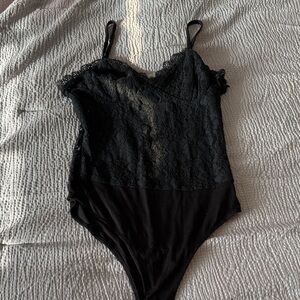 Forever 21 Black Lace Bodysuit